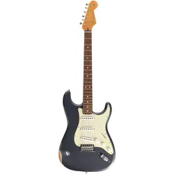 Fender Custom Shop 1963 Stratocaster Relic Aged Charcoal Frost Metallic #562574 - E-Gitarre