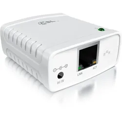 CSL LAN Printserver Druckerserver - Fast Ethernet - USB2.0 High Speed - LRP Print Server für Windows - Netzwerk USB zu RJ45 - DHCP fähig, TCP/IP