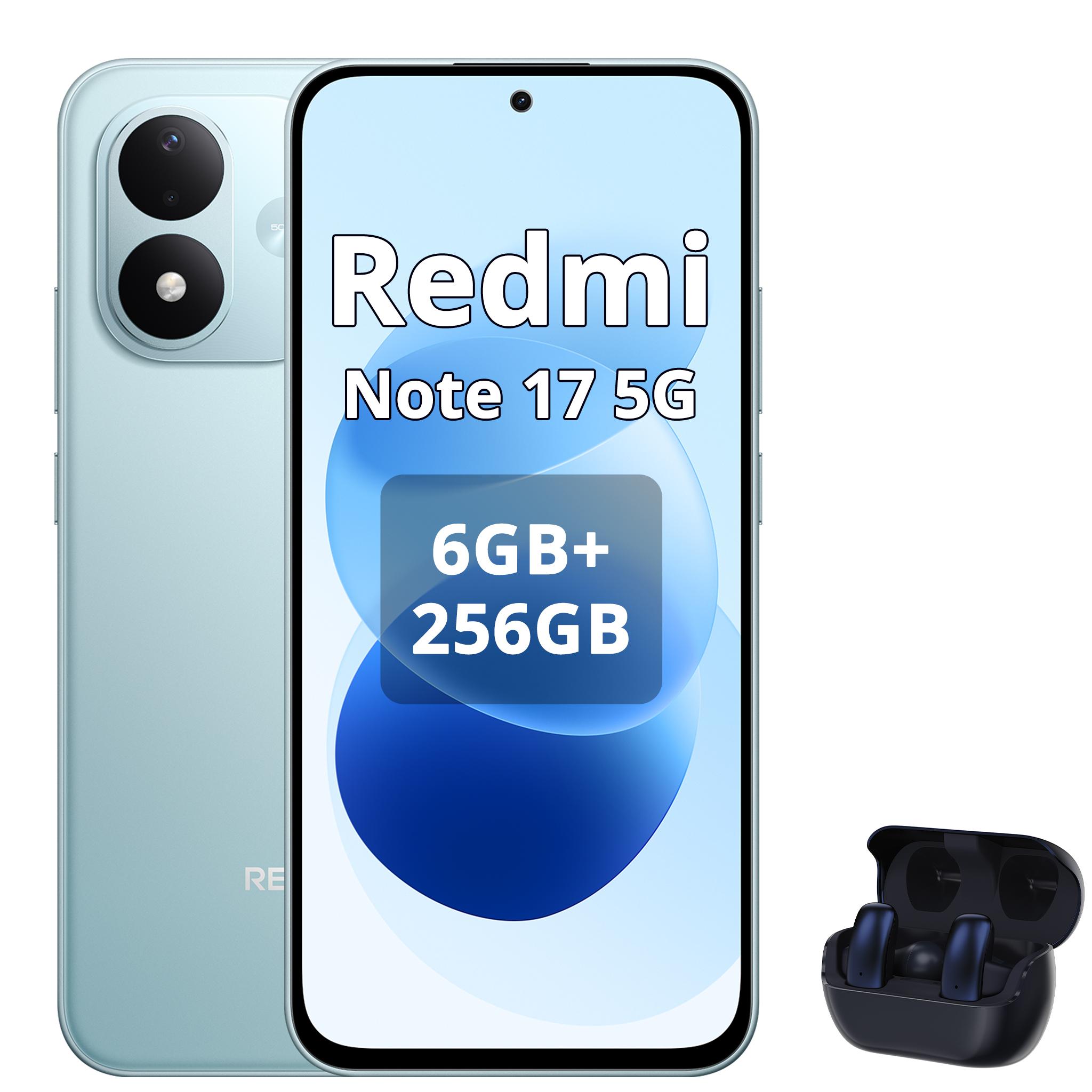 Xiaomi REDMI Note 17 5G Smartphone 6G/256G Blau (Inklusive Bluetooth-Kopfhörer)