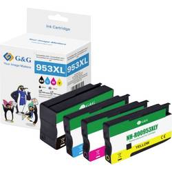 G&G Druckerpatrone Kompatibel Schwarz, Cyan, Magenta, Gelb NH-R00953XLBK GP-H953XLBKCMY-4P