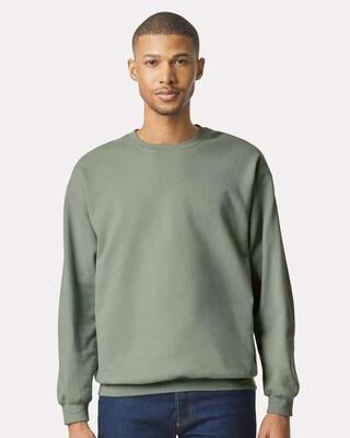 Gildan SF000 Softstyle Midweight Crewneck Sweatshirt in Sage size 4XL   Fleece