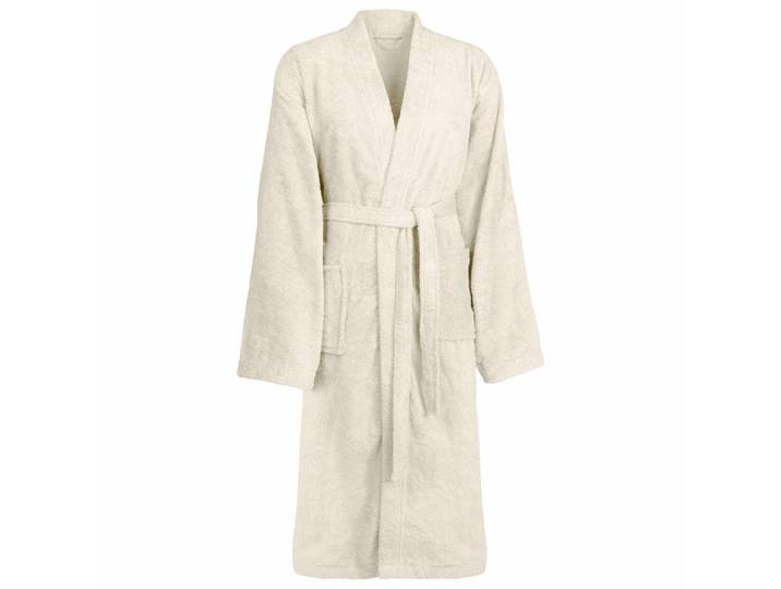 vidaXL Bademantel KINN Creme M Baumwolle