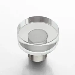 Design Möbelknopf 30mm, kristall klar