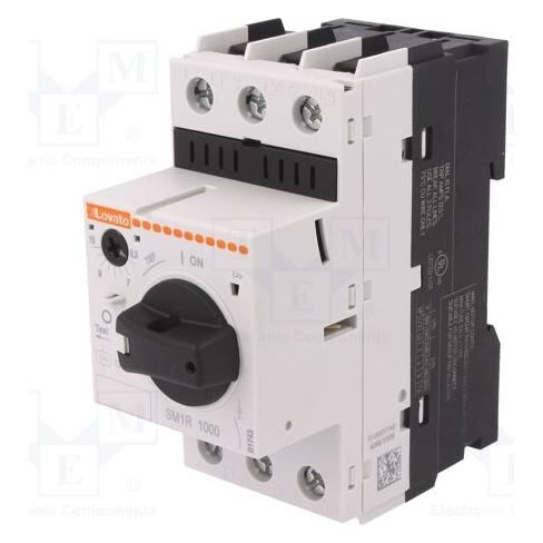 Lovato Motorschutzschalter mit Knopf 6,3 - 10A 100kA 400V (SM1R1000) (SM1R1000)