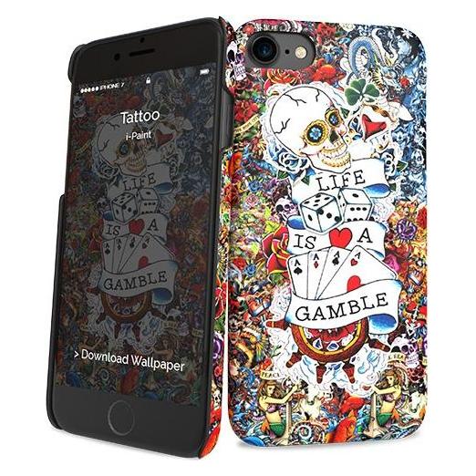 I-Paint Hard Case Slim for iPhone 7/8/SE - Tattoo (Apple iPhone 7, Apple iPhone 8, Apple iPhone SE) (131001)