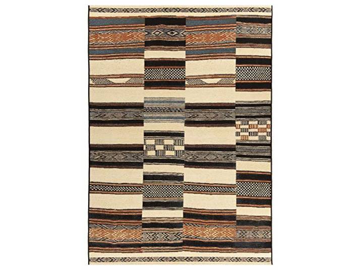 Gino Falcone Indoor & Outdoor Aurora-Teppich, beige, Wohnzimmerteppich, robust, Terrassenteppich, Balkon 60x100 cm