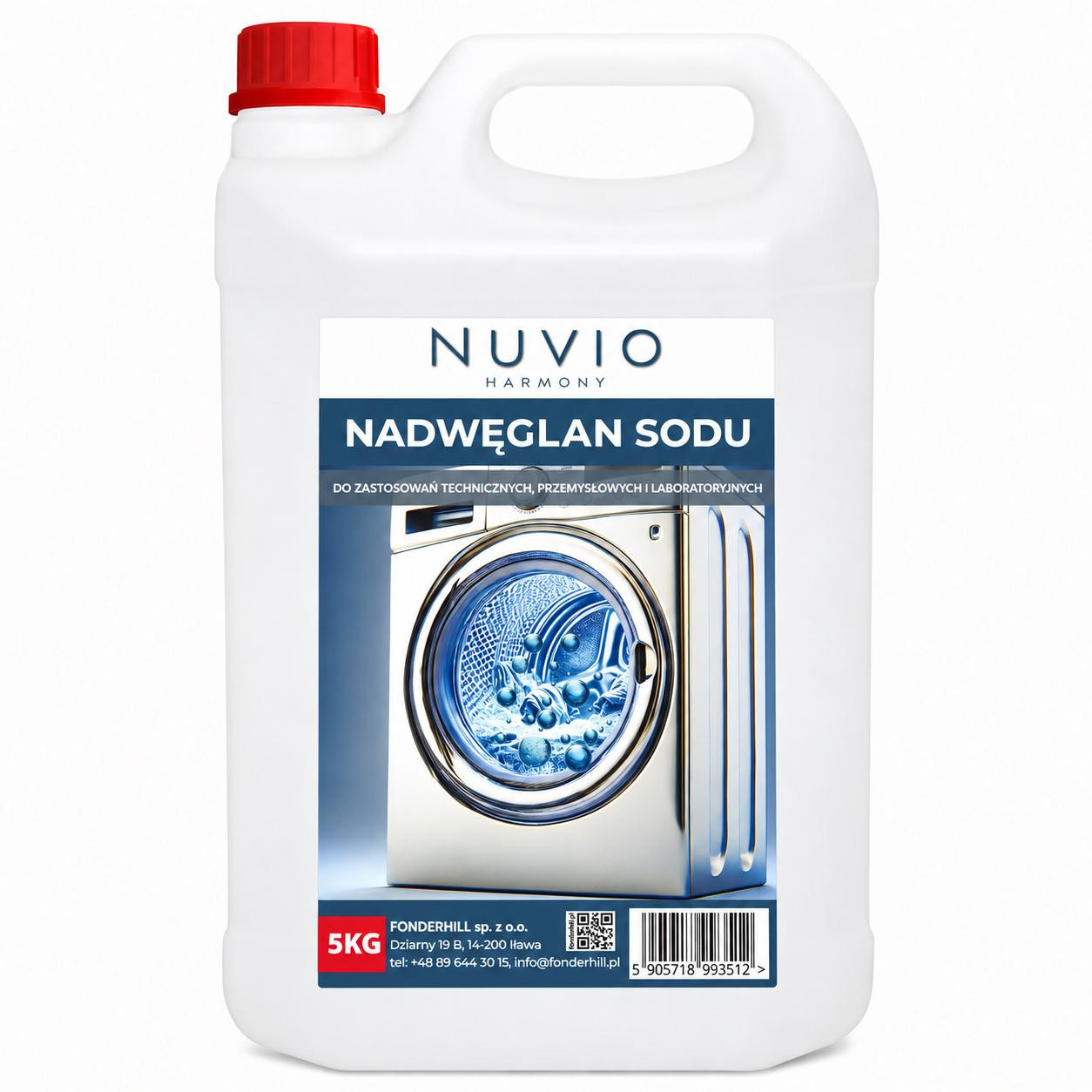 Nuvio Actief zuurstof wasmiddel met natriumpercarbonaat, 5 kg