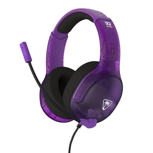 Turtle Beach Airlite Fit bekabelde gamingheadset met microfoon, Ghost Purple/Zwart
