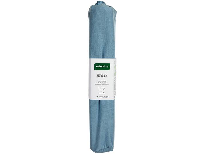 Naturaline Textil Bio Fixl. Jersey 160x200 hellblau