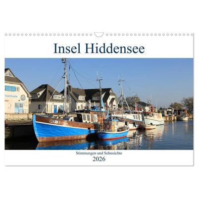 Insel Hiddensee - Stimmungen und Sehnsüchte (Wandkalender 2026 DIN A3 quer), CALVENDO Monatskalender
