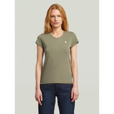 T-Shirt G-STAR "Eyben Slim Top 2.0", Damen, Gr. XXS, grün (shamrock), Obermaterial: 100% Baumwolle, Shirts T-Shirt