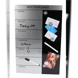 GENIE Wochenplaner Magnettafel Terminplaner Blackboard Wandtafel Pinnwand Magnet