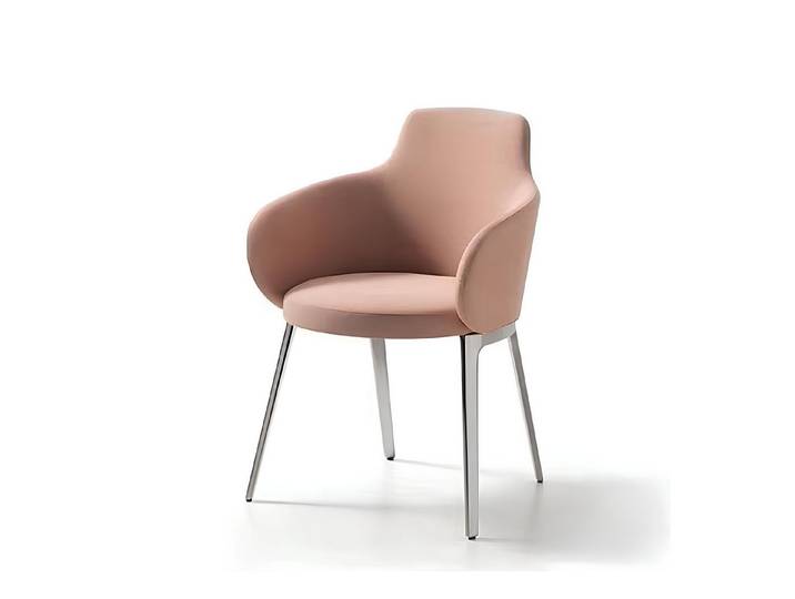 Xlmoebel Esszimmerstuhl Moderne Sitzgelegenheit mit abstraktem Design und Metallrahmen (1 St), Hergestellt in Europa