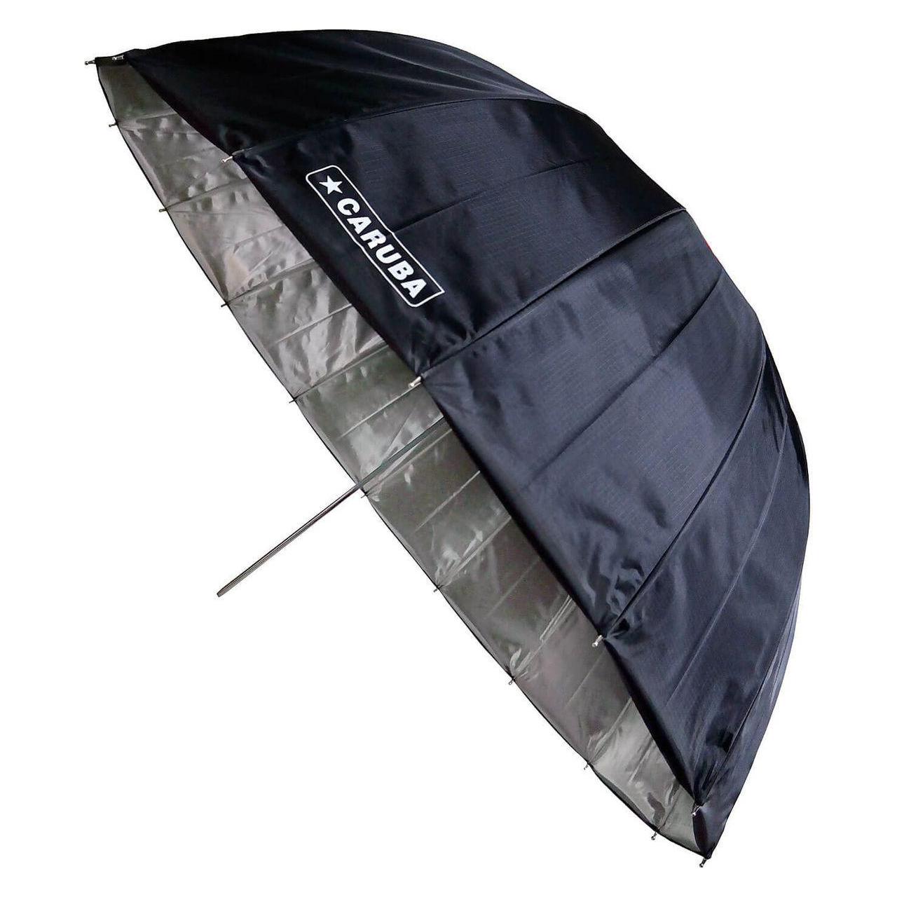 Caruba Deep Umbrella Silber/Schwarz 85 cm (Schirm, 85 cm) (D133592)
