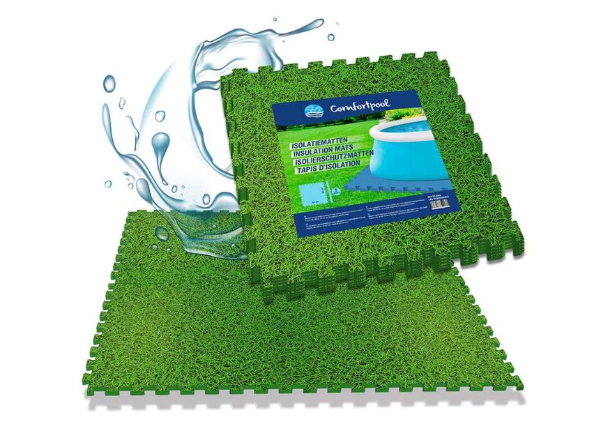 Schaumstofffliesen - Extra dicke 1,4 cm Puzzlefliesen | Vorteilspack mit 80 Stück - 60x60 cm | Für Schwimmbad, Whirlpool, Spielmatte, Garten & Fitnessbereich | Isoliert und komfortabel