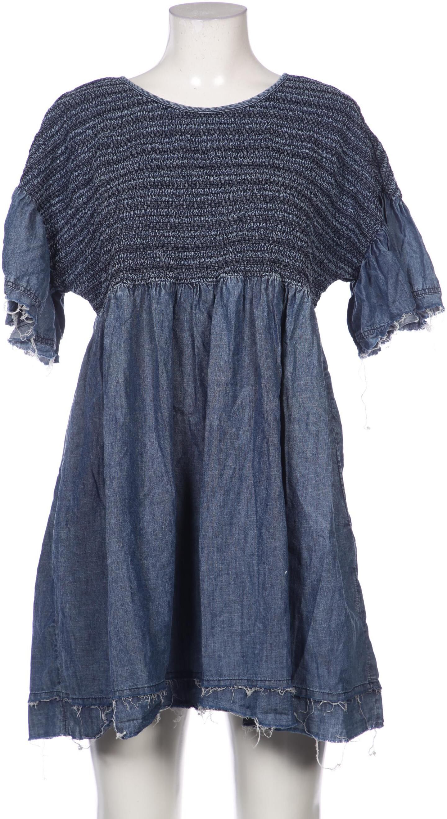 Anthropologie Damen Kleid, Blau, Gr. S, Baumwolle / Lyocell - Second Hand
