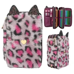 Depesche TOPModel 3 Fach Federtasche Leo Fell REBEL KITTY