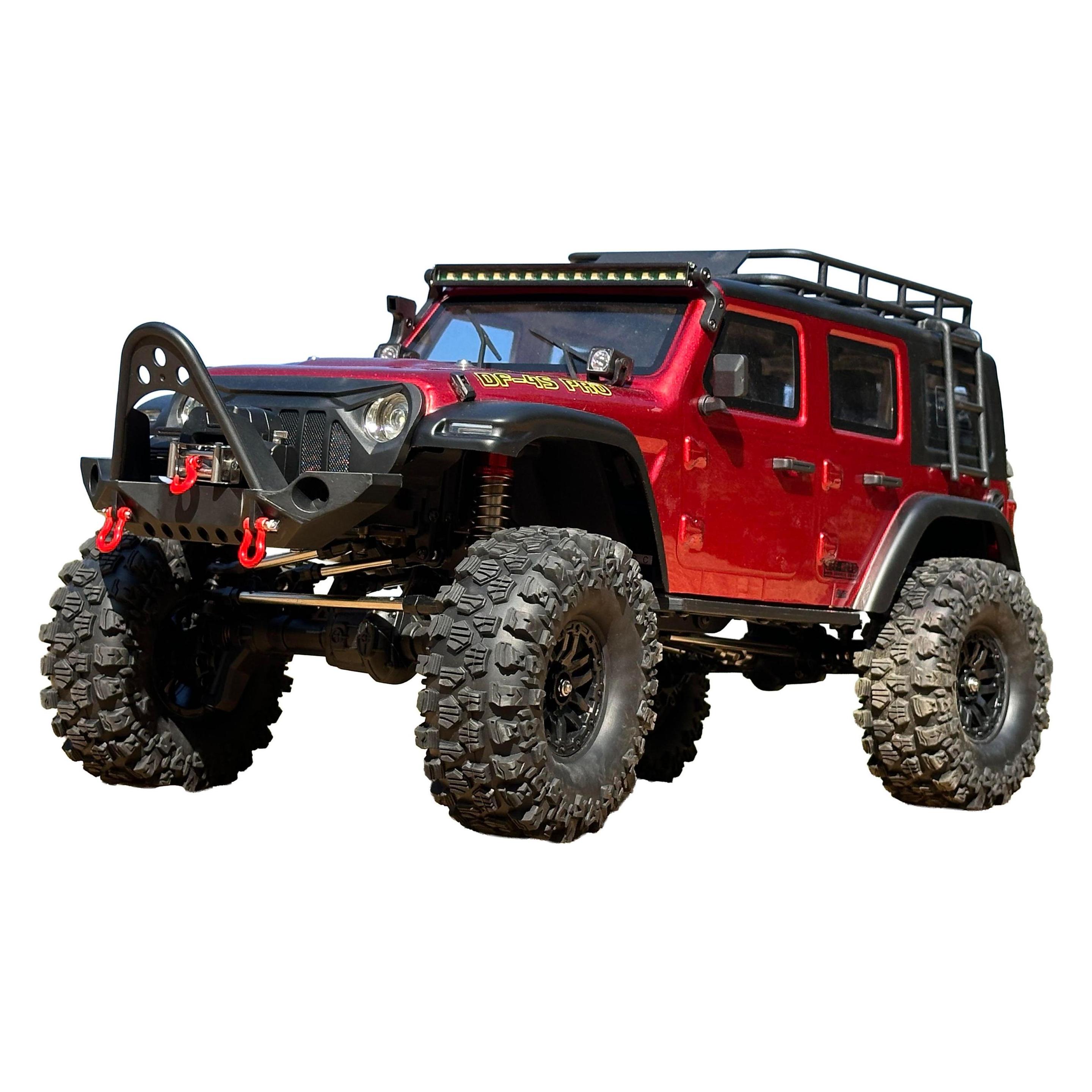 DF-Models DF-4S PRO BL Crawler 1:10 Scale RTR - Metallic Red (RTR Ready-to-Run) (3227)