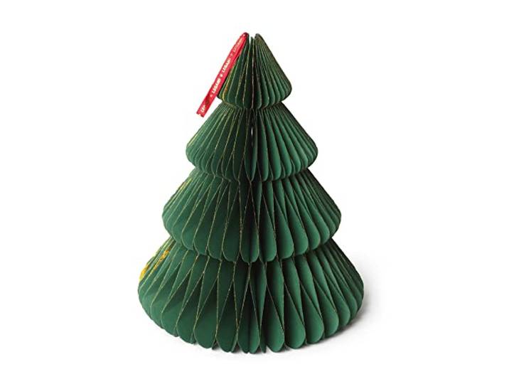 Legami Opvouwbare papieren kerstboom, meerkleurig, medium