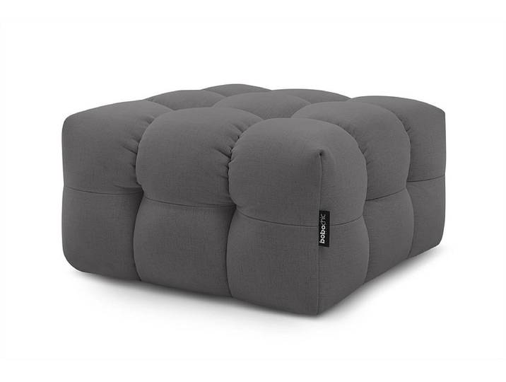 Hocker BOBOCHIC CLOUD 84x84x43cm stoff dunkelgrau