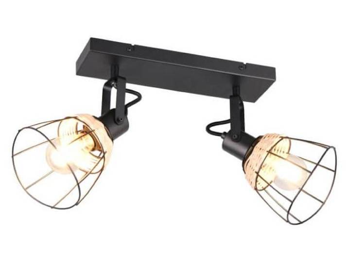 Casalum R86232032 Jerome E27 Strahler 2-fach Schwarz Matt