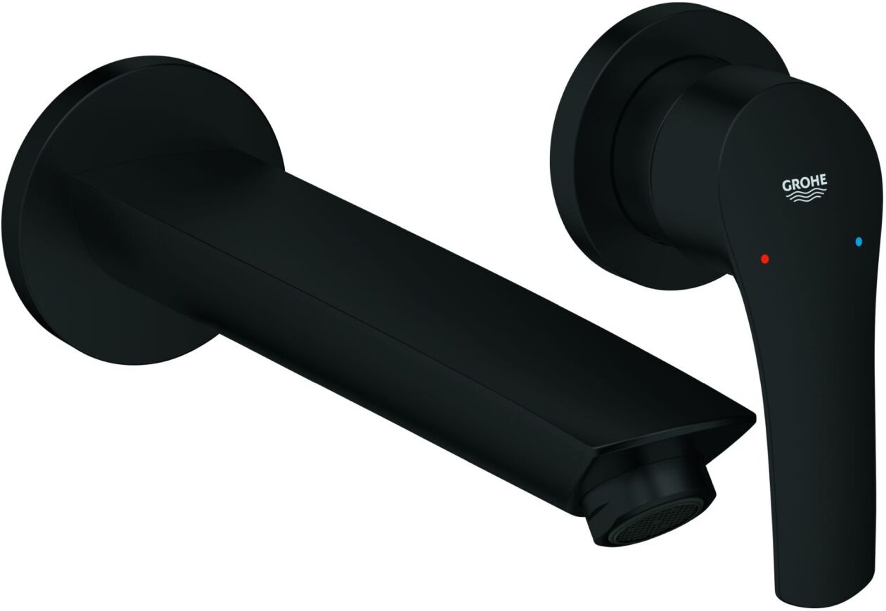 Grohe 2-Loch Waschtisch Unterputzarmatur Eurosmart 29338_3 FMS f 23571 A: 209mm matt black, 29338243 293382433