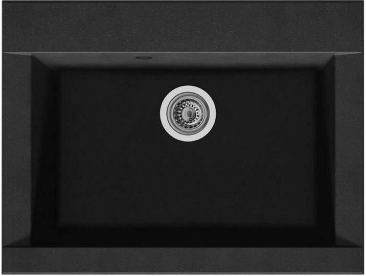 stradour eesd066r06 N Hexo Evier à encastrer\, Noir Paillette - 06\, 66 x 50 cm