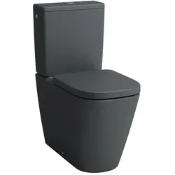 Laufen Meda Stand-WC-Kombination H8241117580001 36x68cm, spülrandlos, graphit matt