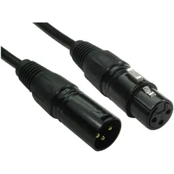 RS PRO XLR-Kabel Stecker Buchse 15m Schwarz (15 m, XLR Kabel), Audiokabel