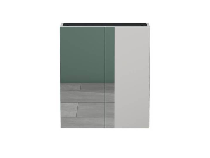 Armoire Suspendue de Salle de Bain avec Miroir Mai & Mai - Blanc Mat - 60x15x70 cm