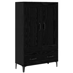 vidaXL Highboard Schwarze Eiche 70 x 31 x 115 cm Holzwerkstoff
