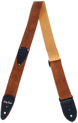 Harley Benton Suede Strap Pickholder BR Braun