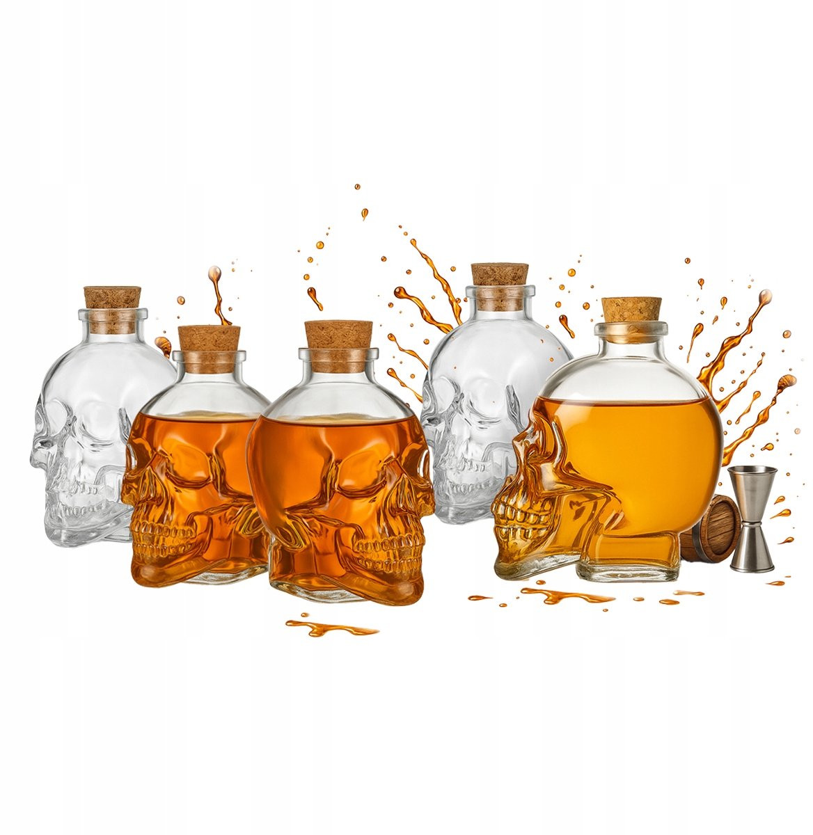 Bimberek Decoratieve Karaf Czaszka 100ml