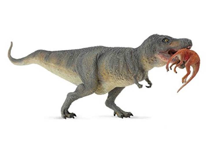 Dinozaur tyrannosaurus rex z ofiara
