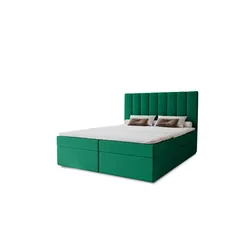 Boxbett mit Stauraum  Nelia ¦ grün ¦ Maße (cm): B: 142 H: 124
