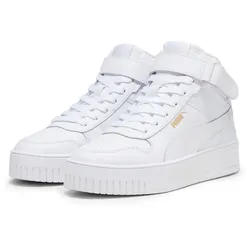 PUMA Carina Street Mid-Top Plateau Sneaker Damen 01 - PUMA white/PUMA white/PUMA gold 38.5
