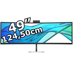 HP Monitor Serie 5 Pro 549pm, B7GV8AA, 49 Zoll, DQHD 5120 x 1440 Pixel, 5 ms, 165 Hz, Curved, mit Webcam