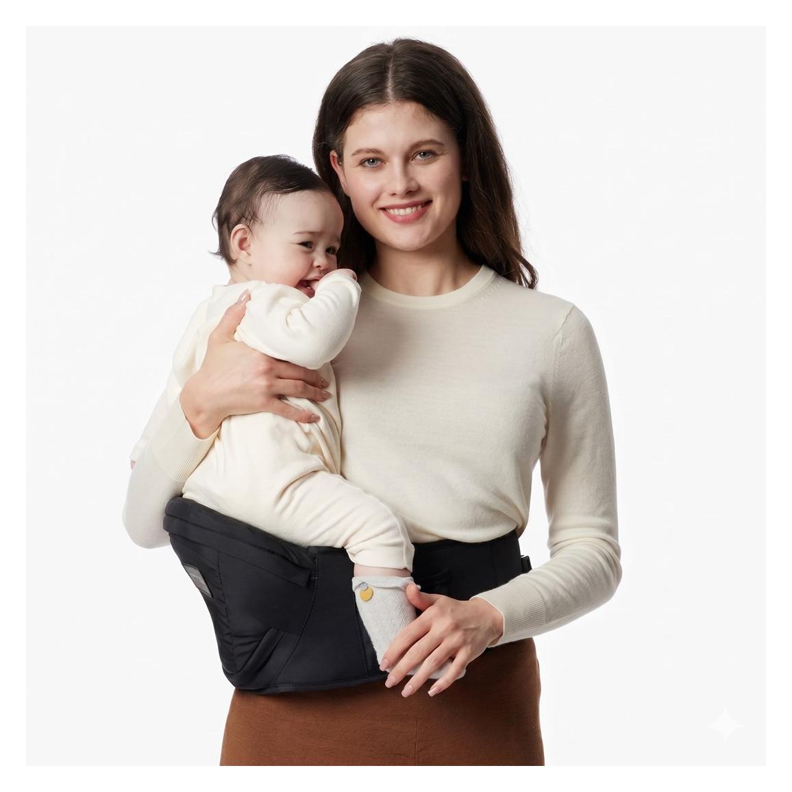 Momcozy Hip Seat Baby Carrier Black (HC005-BL00NB-A)