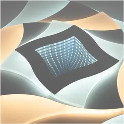 Näve, Deckenleuchte, LED-Deckenleuchte 1408477, 40W, 2600lm, CCT, 3D-Effekt, weiss (2600 lm)