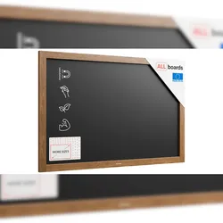 ALLboards Magnetische Kreidetafel 90x60 cm, Holzrahmen