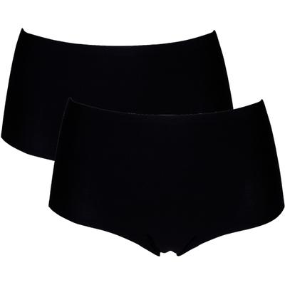 High-Waist-Hipster AFTER EDEN "UNLIMITED", Damen, schwarz, Microfaser, Obermaterial: 82% Polyamid, 18% Elasthan, clean, unifarben, körpernah, Unterhosen, One Size, hochgeschnitten