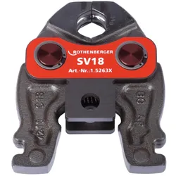 Rothenberger, Zange Zubehör, Presavimo galvų rinkinys Compact SV15-18-22-28mm