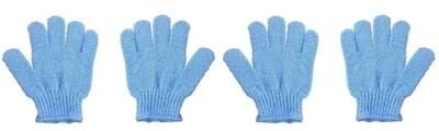 Uplift Essentials Exfoliating Bath Gloves blue 4pcs