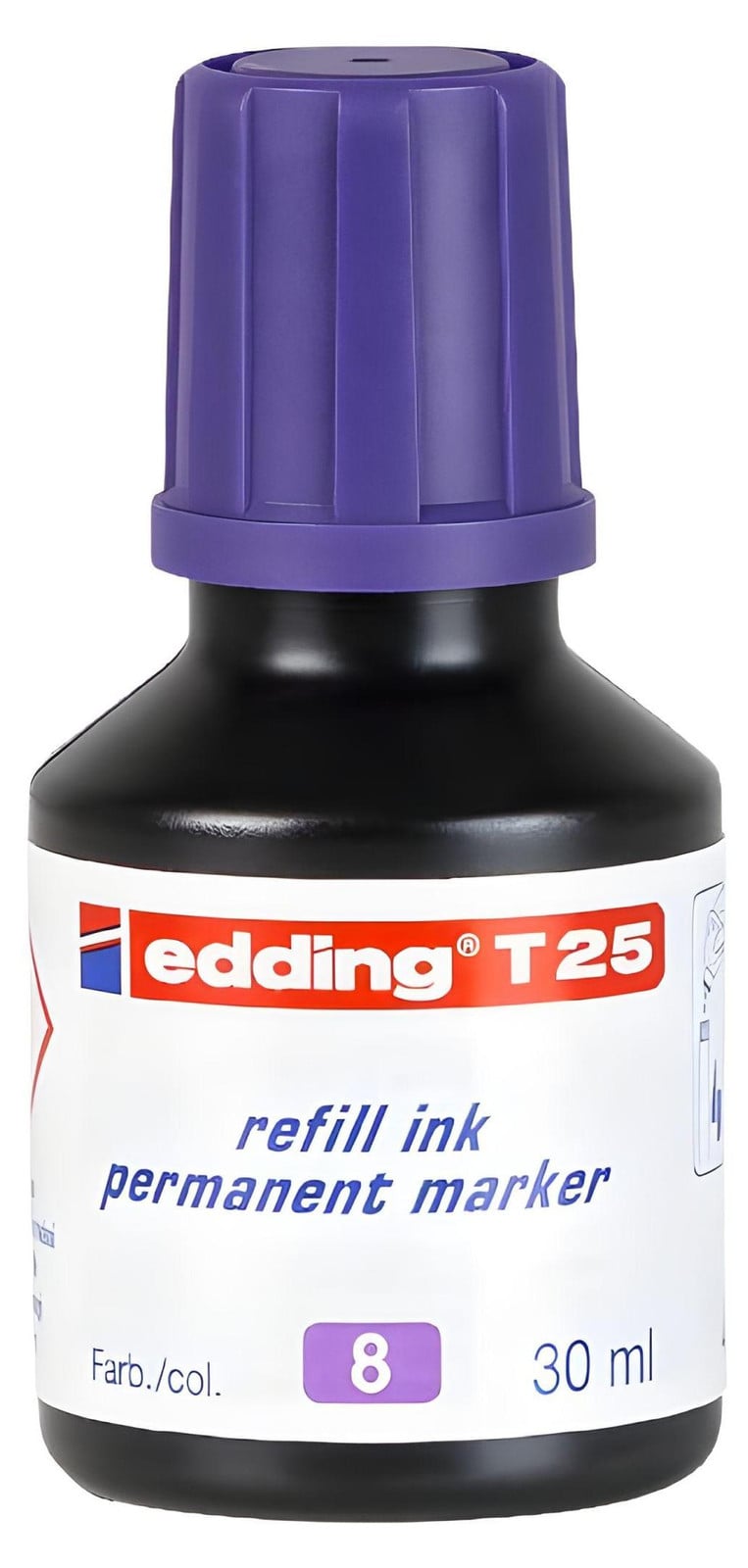 Edding T 25 permanente marker navulinkt paars 30 ml