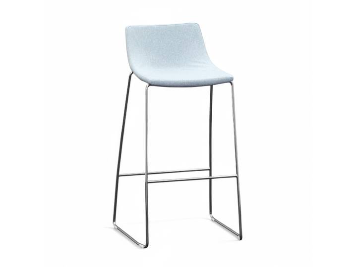 Barhocker Milani Ellipse, Blau ohne Armlehnen, Neu, Tresenhocker - Praktisch & Komfortabel