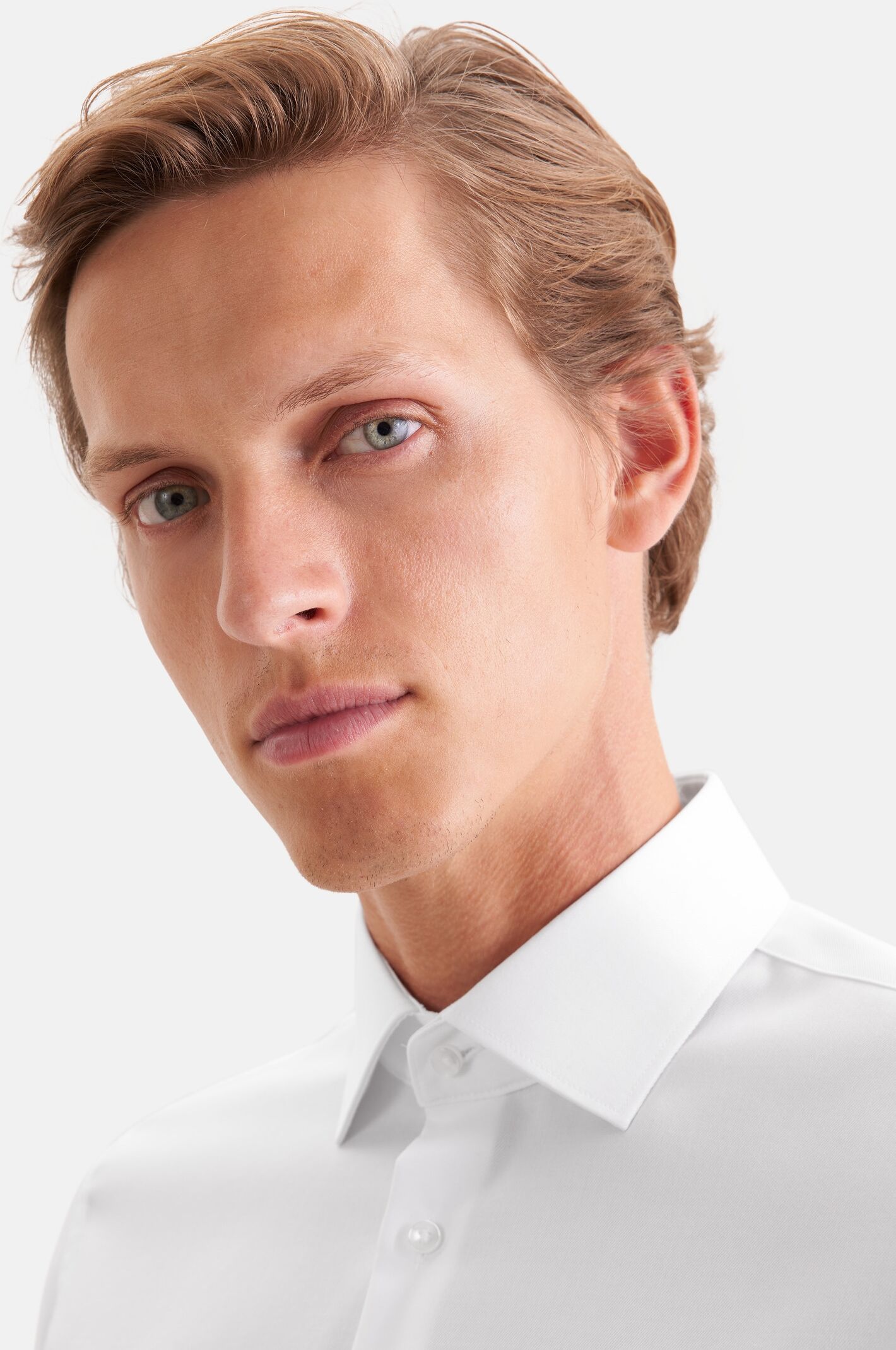 Smokinghemd SEIDENSTICKER, Herren, Gr. S (37), normale Ärmellängen, weiß, 100% Baumwolle, unifarben, tailored fit, Doppelmanschette, Hemden Smokinghemd, Gala Uni