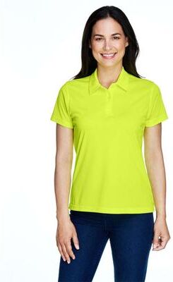 Team 365 TT21W Women's Command Snag Protection Polo Shirt in Safety Yellow size 3XL   Polyester
