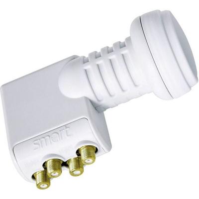Smart Titanium Universal TQ Quattro-LNB Teilnehmer-Anzahl: 4 Feedaufnahme: 40mm Hellgrau