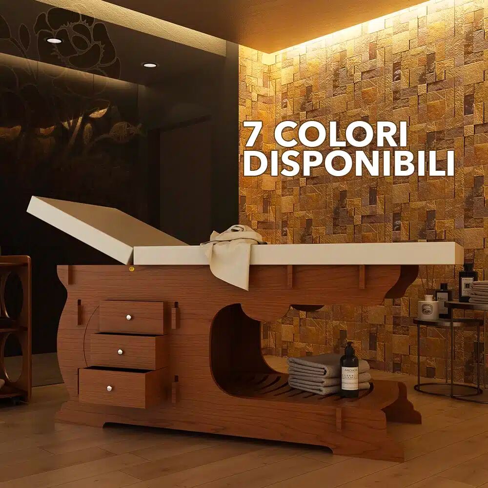 MG Legno Lettino per massaggi Napoli Professionale in Legno Multistrato di Betulla GRIGIO