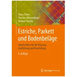 Estriche, Parkett und Bodenbeläge, Fachbücher von Norbert Strehle, Thomas Allmendinger, Harry Timm